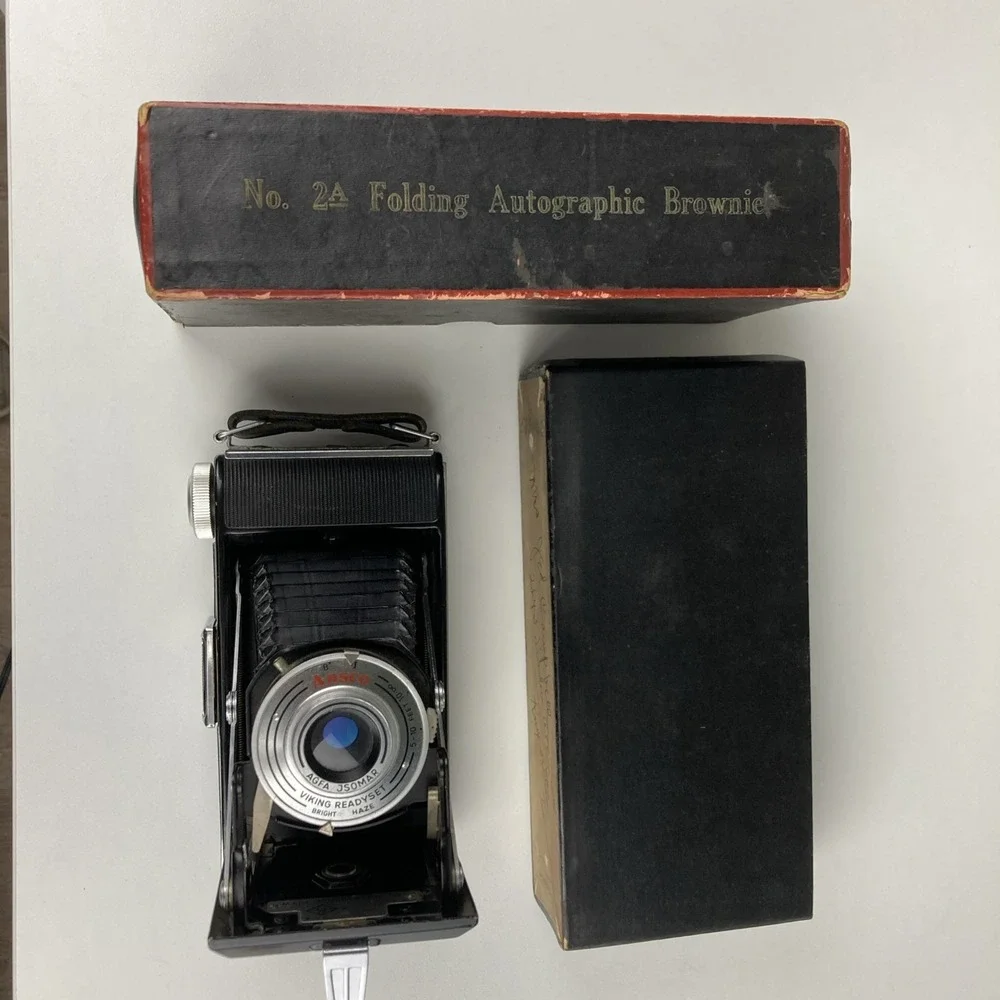 VINTAGE ANSCO VIKING‎ READYSET 120 ROLL FILM FOLDING BELLOWS CAMERA 1952-59